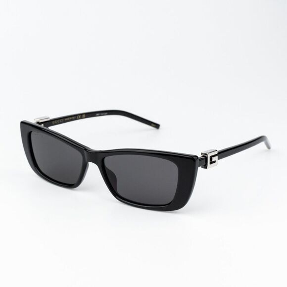 Gucci Women Sunglasses Black Grey Cat Eye GG1681S 001 BRAND NEW main image 5